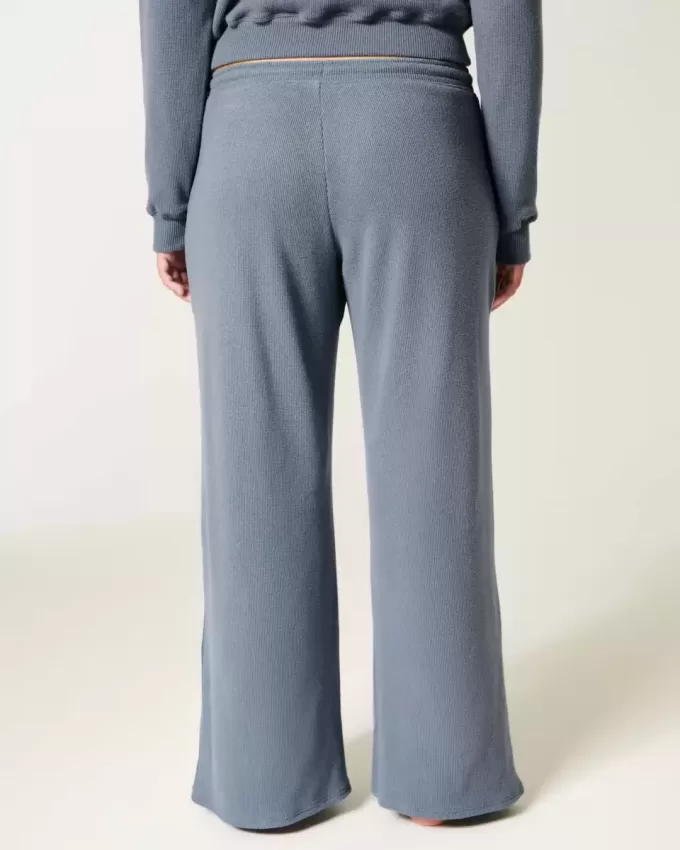 Pantalones holgados y acogedores de waffle de Gilly Hicks Pantalones holgados y acogedores de waffle de Gilly Hicks
