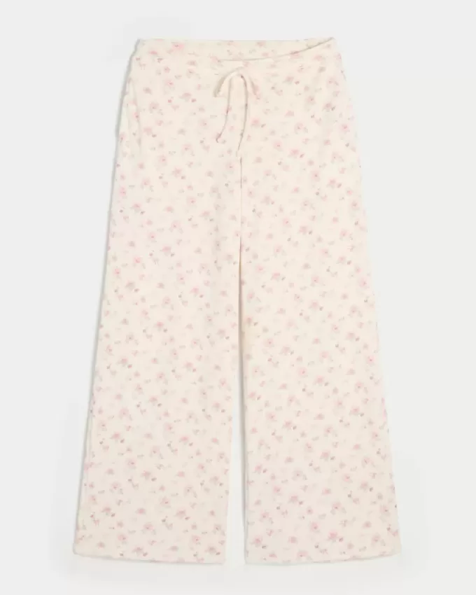 Pantalones holgados y acogedores de waffle de Gilly Hicks Pantalones holgados y acogedores de waffle de Gilly Hicks