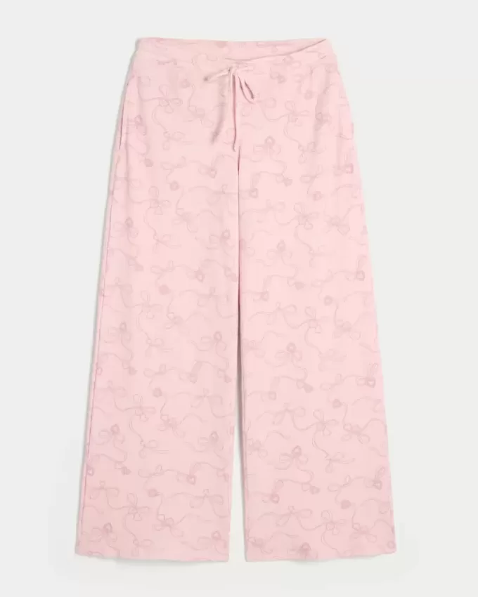 Pantalones holgados y acogedores de waffle de Gilly Hicks Pantalones holgados y acogedores de waffle de Gilly Hicks