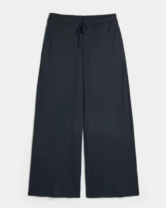 Pantalones holgados y acogedores de waffle de Gilly Hicks Pantalones holgados y acogedores de waffle de Gilly Hicks