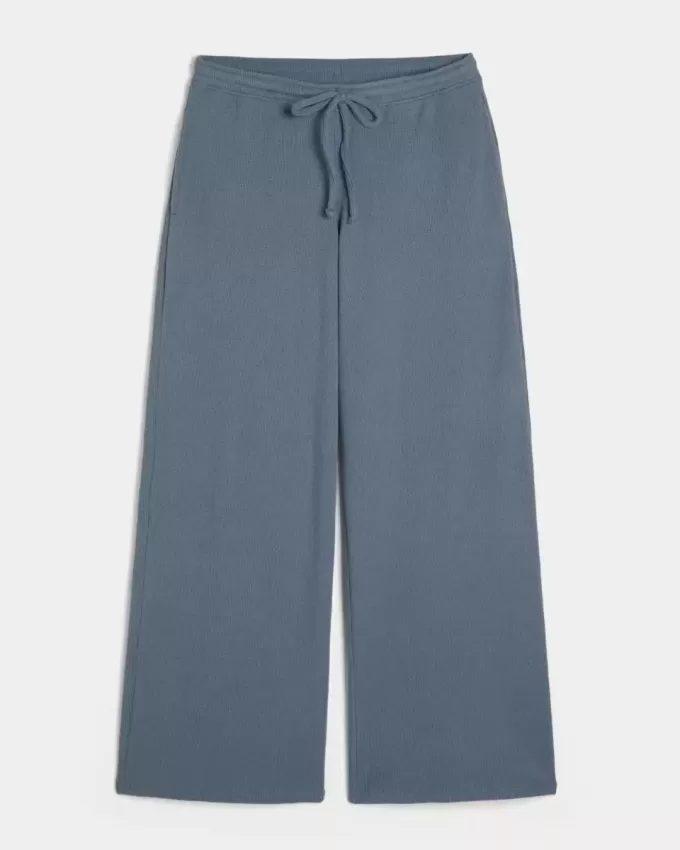 Pantalones holgados y acogedores de waffle de Gilly Hicks Pantalones holgados y acogedores de waffle de Gilly Hicks