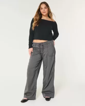 Pantalones super holgados de tiro bajo