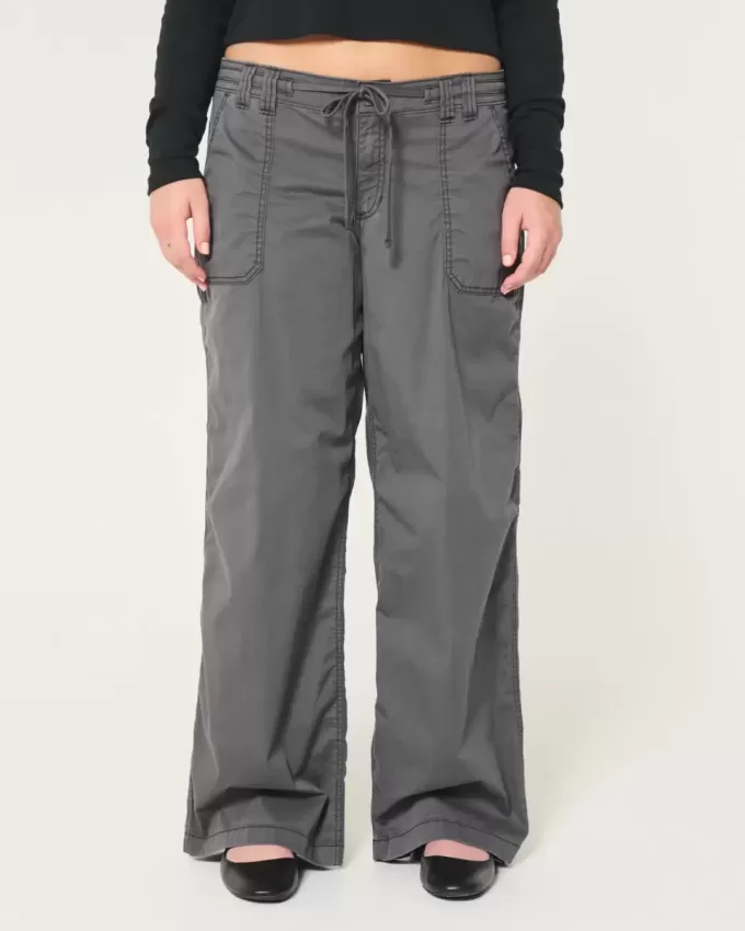 Pantalones super holgados de tiro bajo Pantalones super holgados de tiro bajo