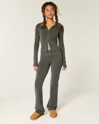 Pantalones tipo bota con cintura plegable de punto de Gilly Hicks