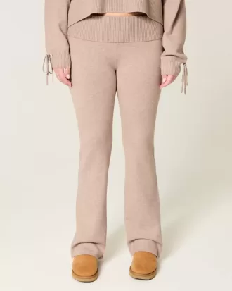 Pantalones tipo bota con cintura plegable de punto de Gilly Hicks Pantalones tipo bota con cintura plegable de punto de Gilly Hicks