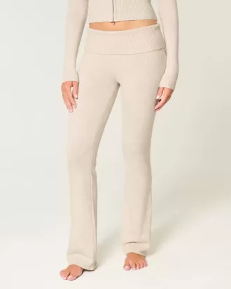 Pantalones tipo bota con cintura plegable de punto de Gilly Hicks