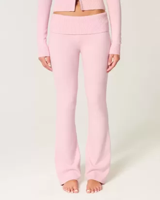 Pantalones tipo bota con cintura plegable de punto de Gilly Hicks