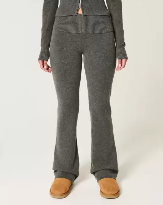 Pantalones tipo bota con cintura plegable de punto de Gilly Hicks