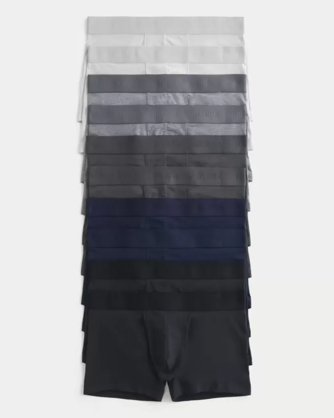 Paquete de 10 calzoncillos bóxer de longitud clásica Paquete de 10 calzoncillos bóxer de longitud clásica