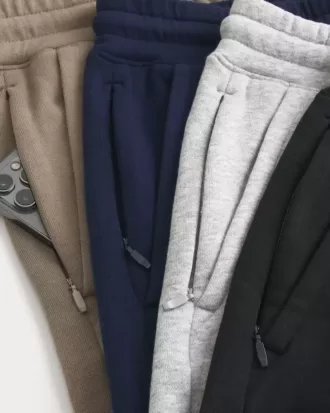 Paquete de 4 pantalones cortos de polar por encima de la rodilla
