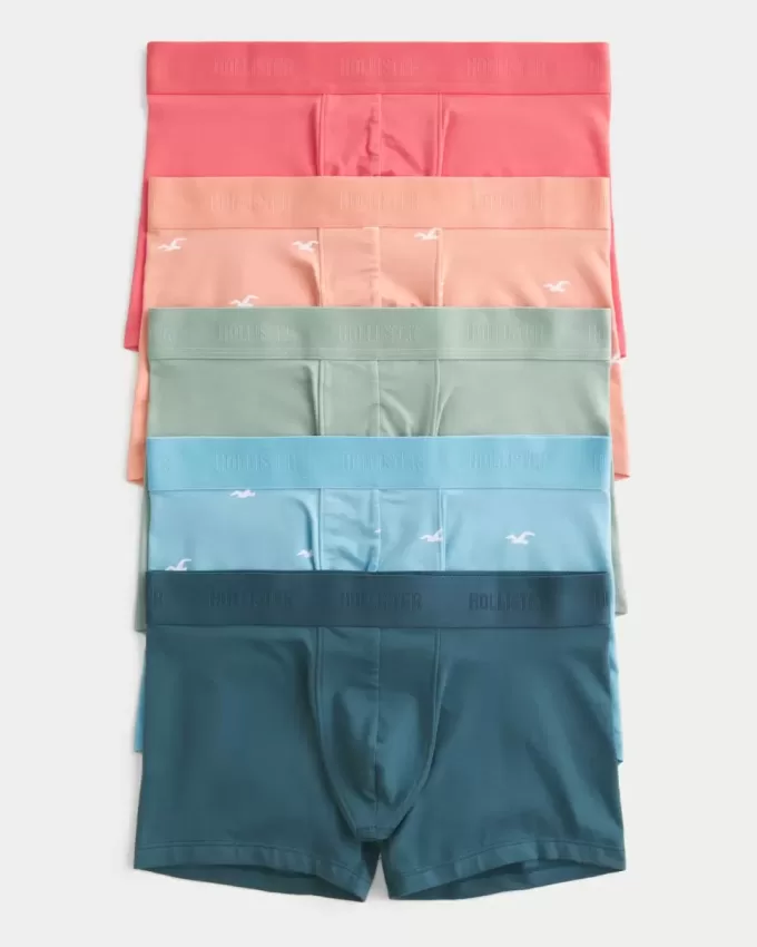 Paquete de 5 calzoncillos bóxer de longitud clásica Paquete de 5 calzoncillos bóxer de longitud clásica