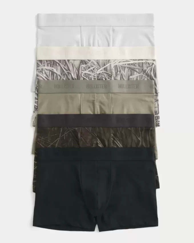 Paquete de 5 calzoncillos bóxer de longitud clásica Paquete de 5 calzoncillos bóxer de longitud clásica