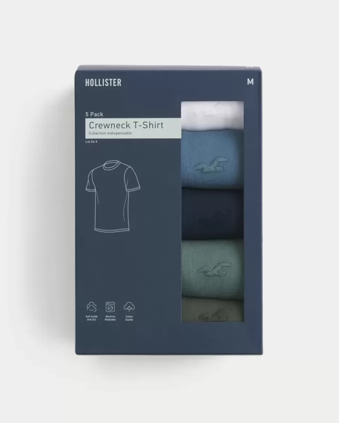 Paquete de 5 camisetas Icon Crew
