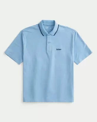 Polo con logotipo relajado