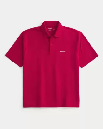 Polo con logotipo relajado