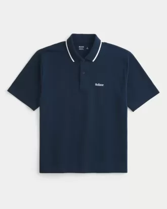 Polo con logotipo relajado