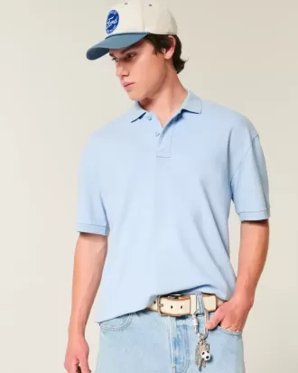Polo corto cuadrado