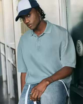 Polo corto cuadrado