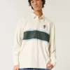 Polo de rugby cuadrado y pesado con gráfico del demonio de Tasmania Polo de rugby cuadrado y pesado con gráfico del demonio de Tasmania
