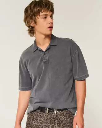 Polo lavado con corte cuadrado