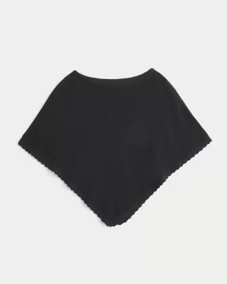 Poncho floral fácil