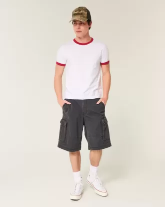 Shorts cargo holgados hasta la rodilla