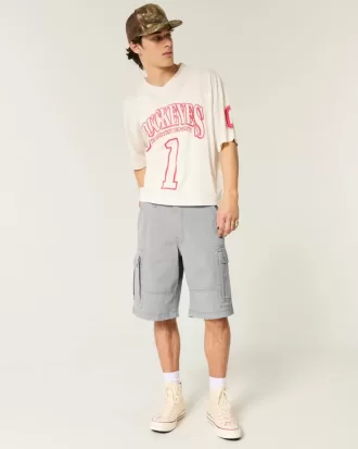 Shorts cargo holgados hasta la rodilla