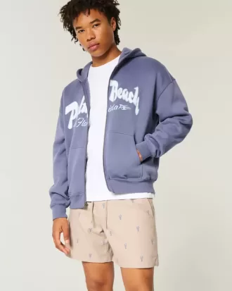 Shorts con estampado de langosta hasta medio muslo