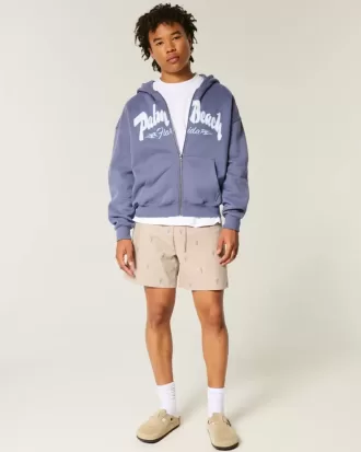 Shorts con estampado de langosta hasta medio muslo