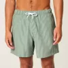 Shorts de baño de seersucker hasta la mitad del muslo Shorts de baño de seersucker hasta la mitad del muslo