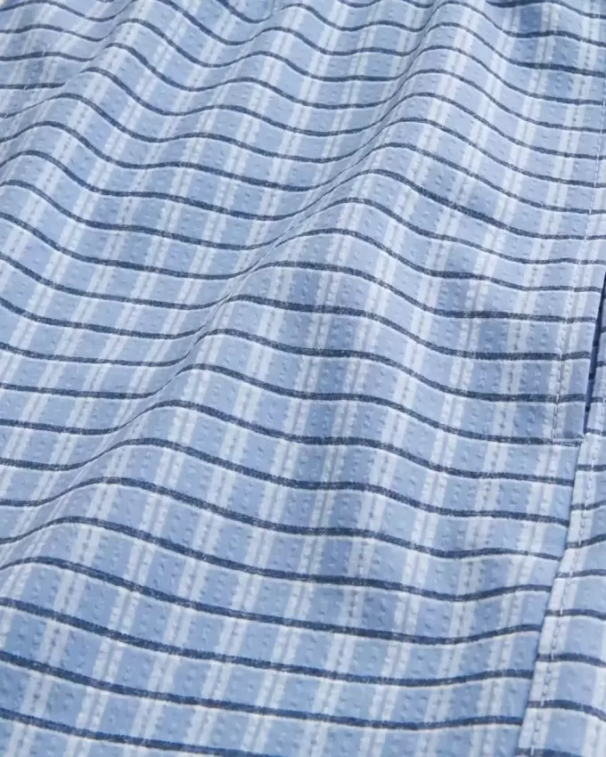 Shorts de baño de seersucker hasta la mitad del muslo Shorts de baño de seersucker hasta la mitad del muslo