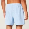 Shorts de baño de seersucker hasta la mitad del muslo Shorts de baño de seersucker hasta la mitad del muslo