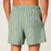 Shorts de baño de seersucker hasta la mitad del muslo Shorts de baño de seersucker hasta la mitad del muslo