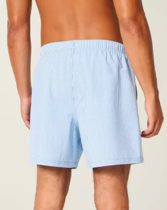 Shorts de baño de seersucker hasta la mitad del muslo Shorts de baño de seersucker hasta la mitad del muslo