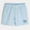 Shorts de baño de seersucker hasta la mitad del muslo Shorts de baño de seersucker hasta la mitad del muslo