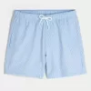 Shorts de baño de seersucker hasta la mitad del muslo Shorts de baño de seersucker hasta la mitad del muslo
