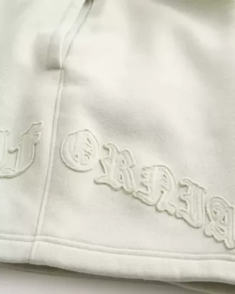Shorts holgados de polar con estampado californiano por encima de la rodilla