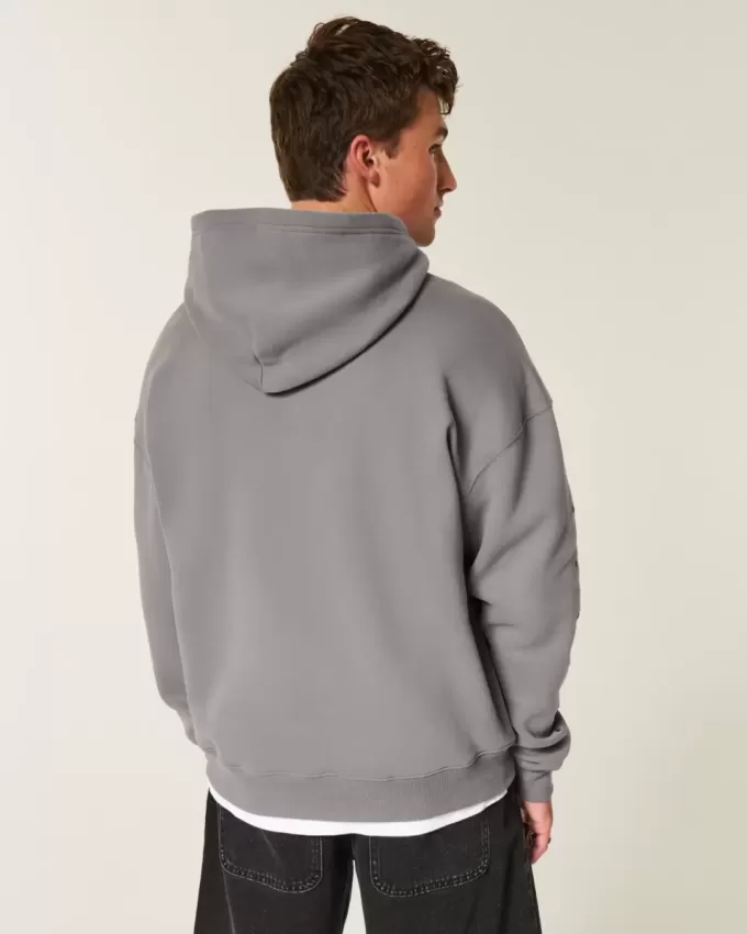 Sudadera con capucha con detalle de estrella cuadrada Sudadera con capucha con detalle de estrella cuadrada