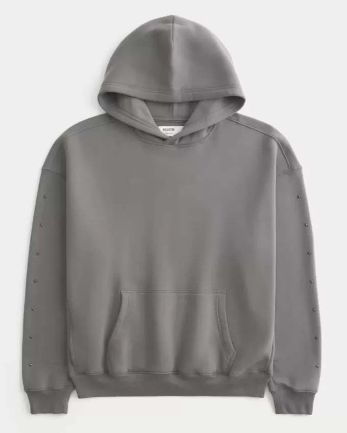 Sudadera con capucha con detalle de estrella cuadrada Sudadera con capucha con detalle de estrella cuadrada