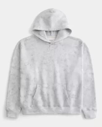 Sudadera con capucha con efecto lavado cuadrado