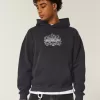 Sudadera con capucha con estampado de calavera cuadrada Sudadera con capucha con estampado de calavera cuadrada
