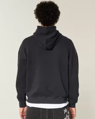 Sudadera con capucha con estampado de calavera cuadrada