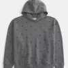 Sudadera con capucha con estampado de estrellas cuadradas Sudadera con capucha con estampado de estrellas cuadradas