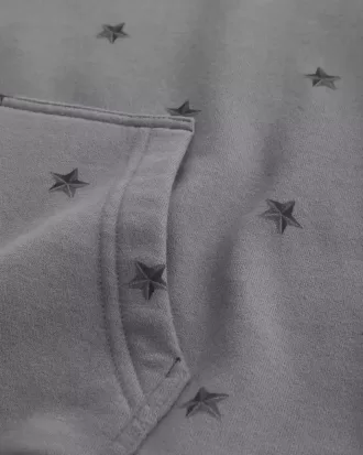 Sudadera con capucha con estampado de estrellas cuadradas