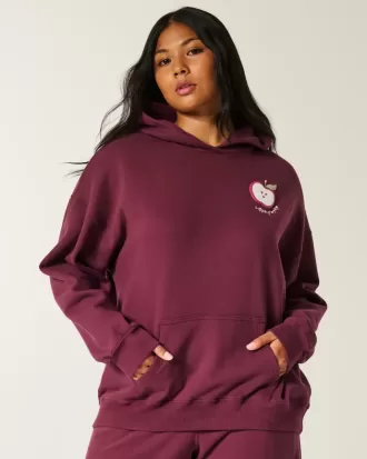 Sudadera con capucha con gráfico de Apple