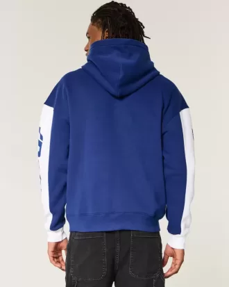 Sudadera con capucha con gráfico de carreras de Volkswagen en forma de caja