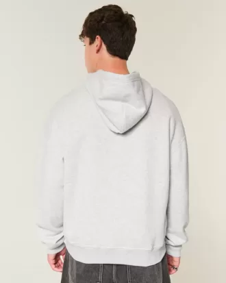 Sudadera con capucha con gráfico de llamas cuadradas
