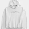 Sudadera con capucha con gráfico de llamas cuadradas Sudadera con capucha con gráfico de llamas cuadradas