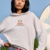 Sudadera con capucha con gráfico de osito de peluche