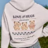 Sudadera con capucha con gráfico de osito de peluche